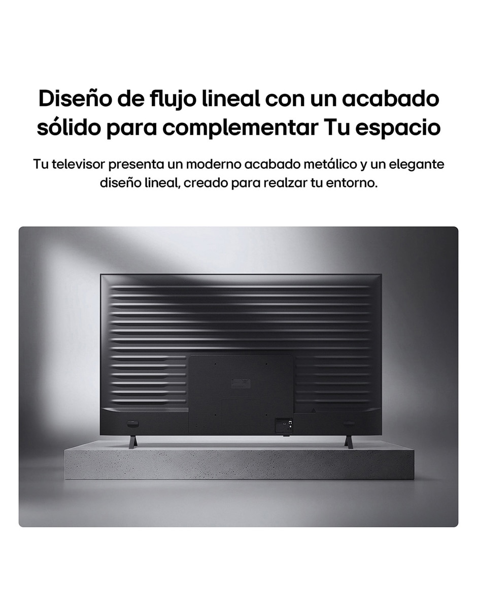 Pantalla smart tv television mini led qned de 4k 55qned74bsa con webos con evo ai 13