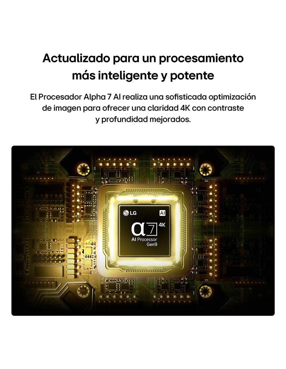 Pantalla smart tv television mini led qned de 4k 55qned74bsa con webos con evo ai 8