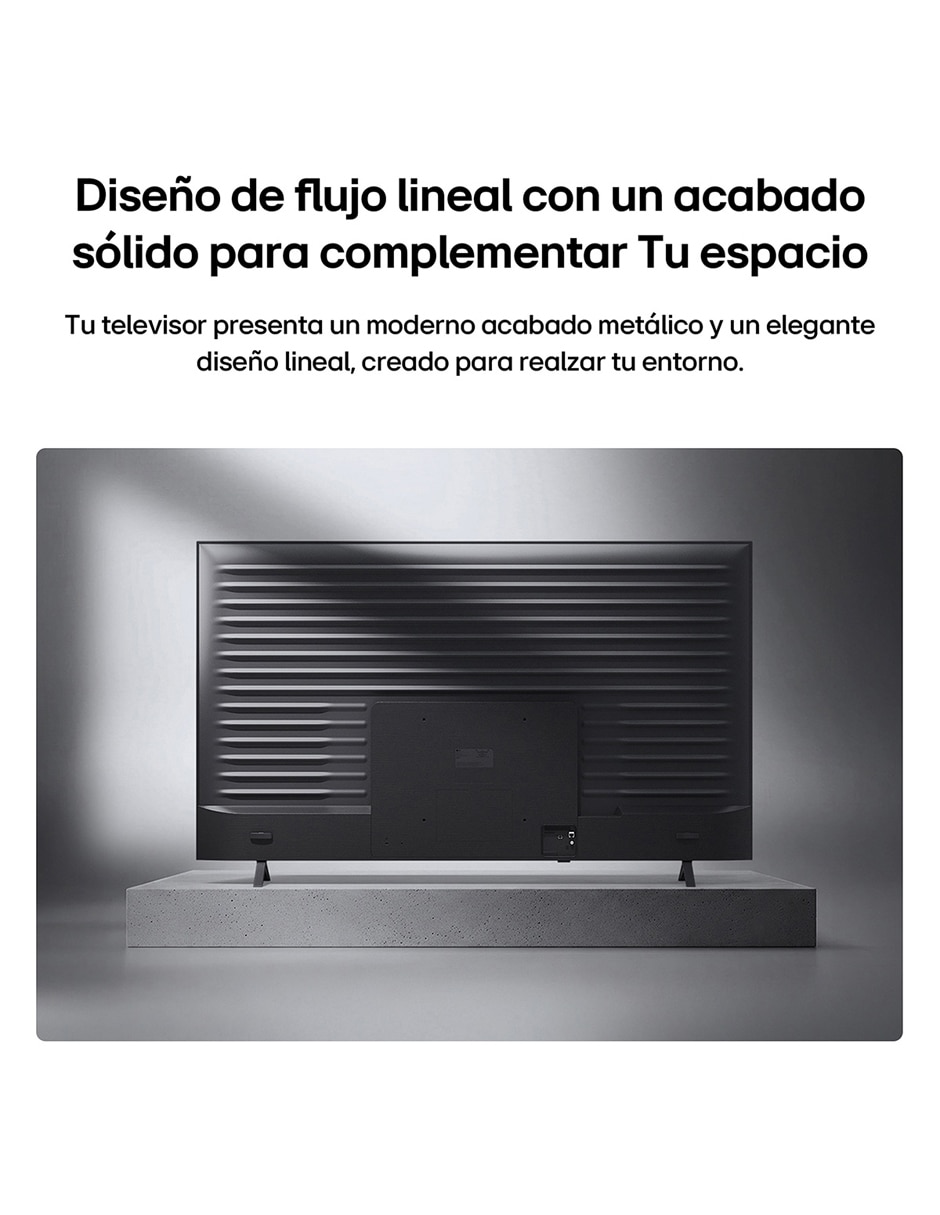 Pantalla smart tv television mini led qned de 4k 85qned74bsa con webos con evo ai