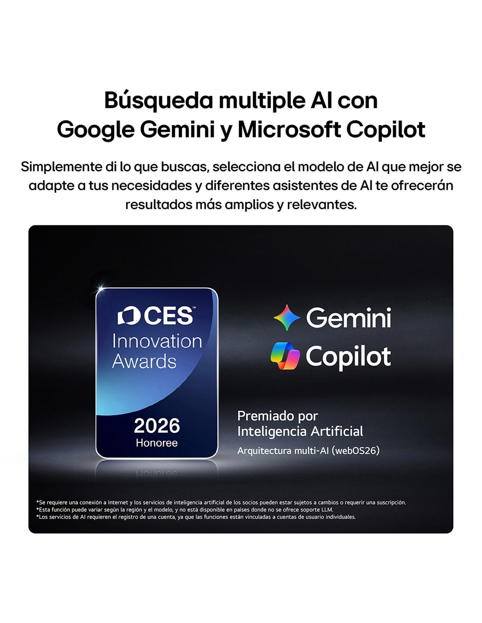 Pantalla smart tv television mini led qned de 4k 85qned74bsa con webos con evo ai 7