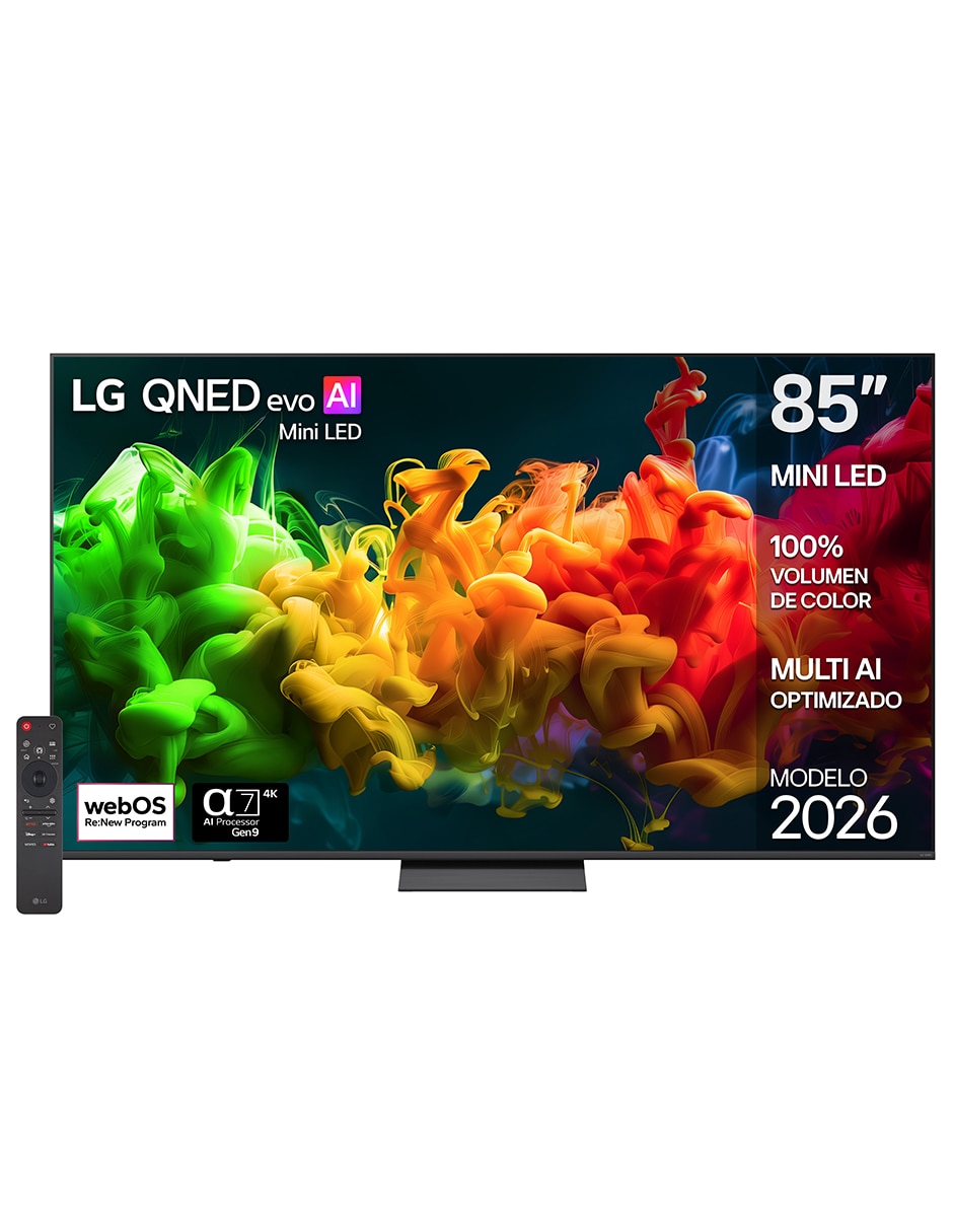 Pantalla Smart TV Mini LED QNED de 85 pulgadas 4K 85QNED81BSG con WebOS con evo AI Pantalla Smart TV Mini LED QNED de 85 pulgadas 4K 85QNED81BSG con WebOS con evo AI