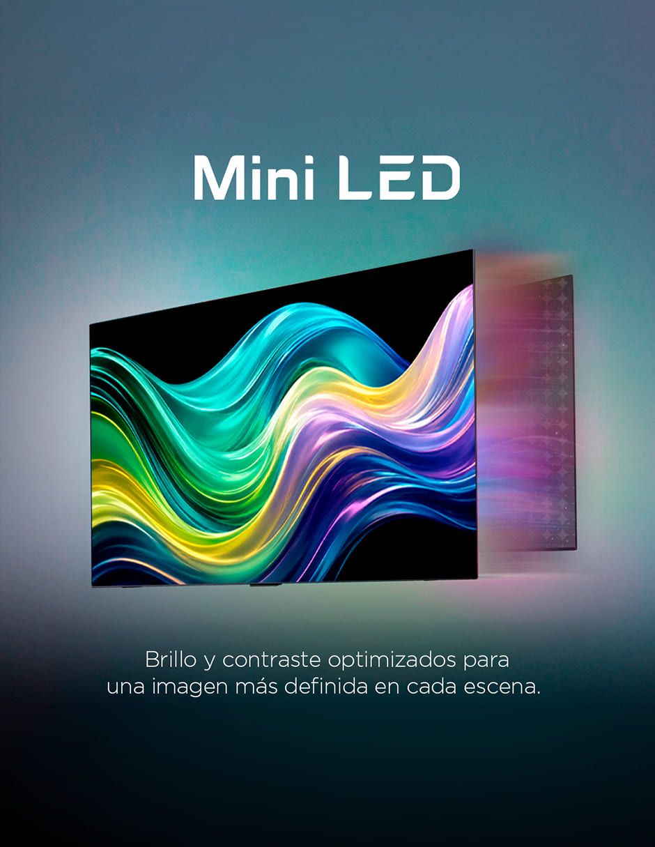 Pantalla Smart TV mini LED 4K/UHD 75M8L Google TV 6