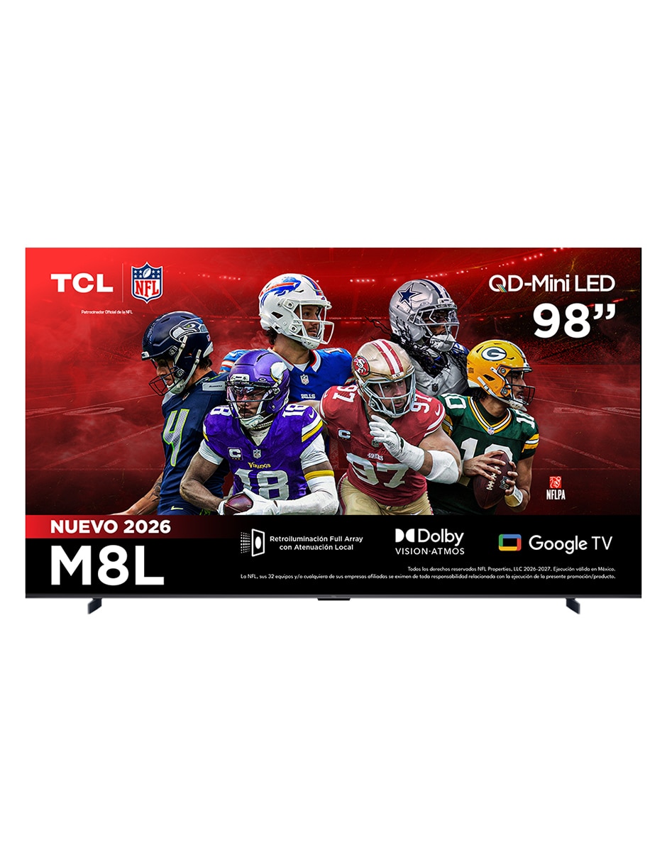 Pantalla Smart TV QD- mini LED de 4K/UHD 98M8L con Google TV