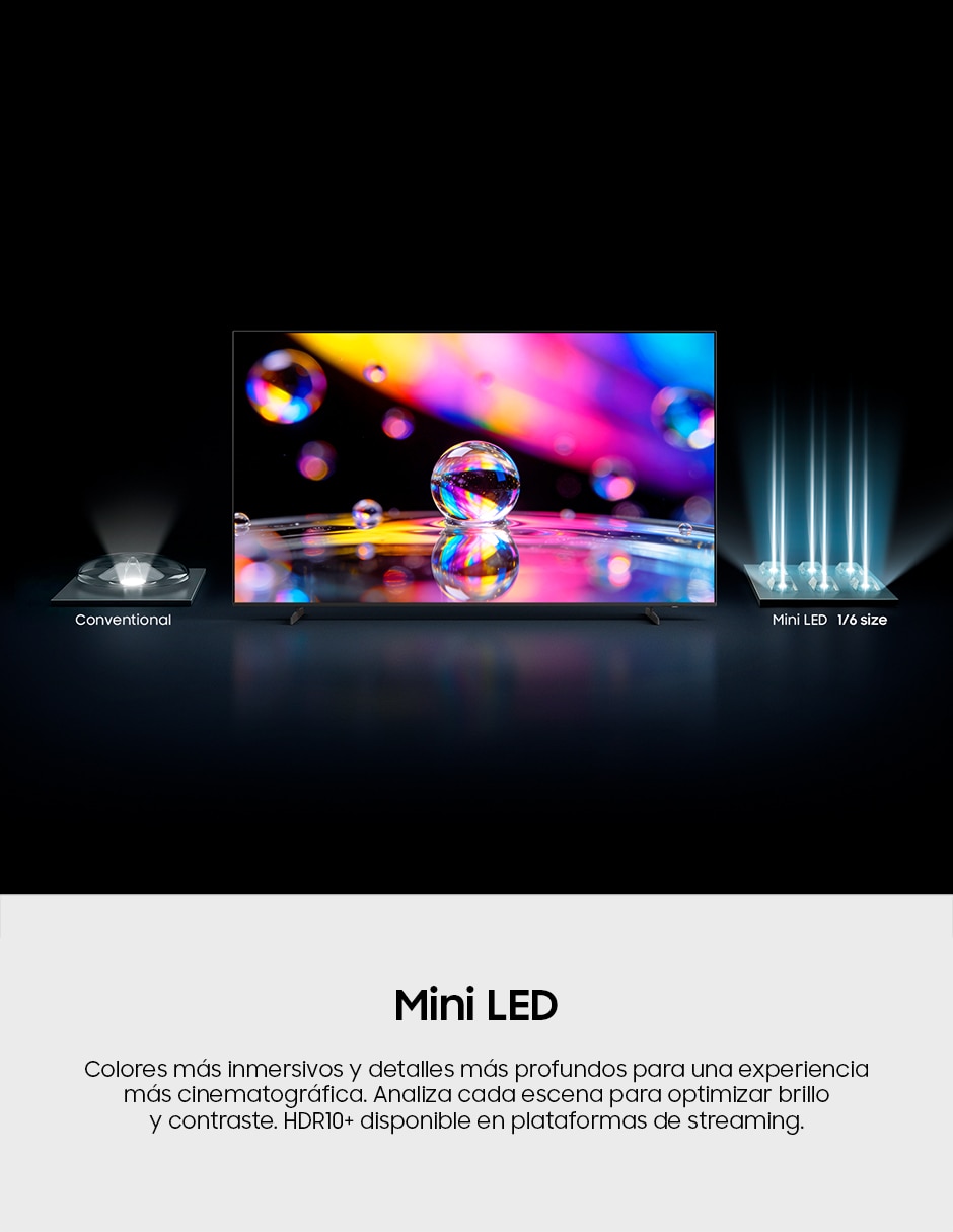 Pantalla Smart TV Samsung Mini LED de 100 pulgadas 4K UN100M90HFXZX con Tizen con AI Escalado a 4K