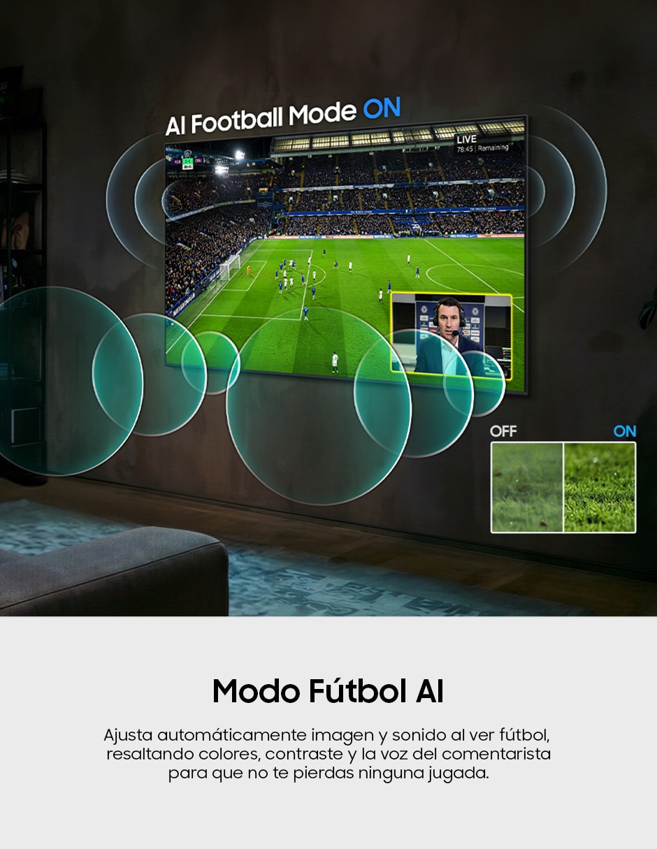 Pantalla Smart TV Samsung Mini LED de 100 pulgadas 4K UN100M90HFXZX con Tizen con AI Escalado a 4K