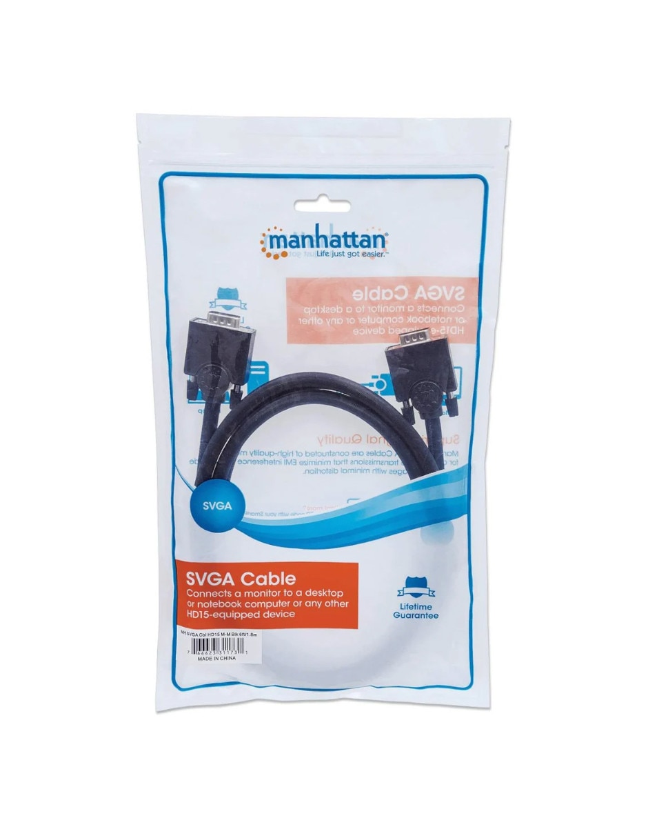 Cable VGA SVGA a tipo SVGA de 1.8 m 4