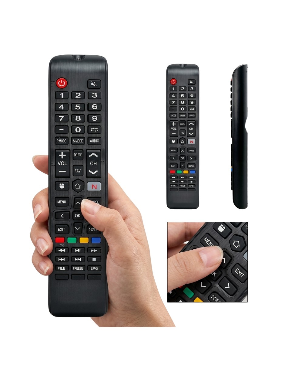 Control remoto para smart tv l24v639vae daewoo l24v639vae rc801ba más funda 2