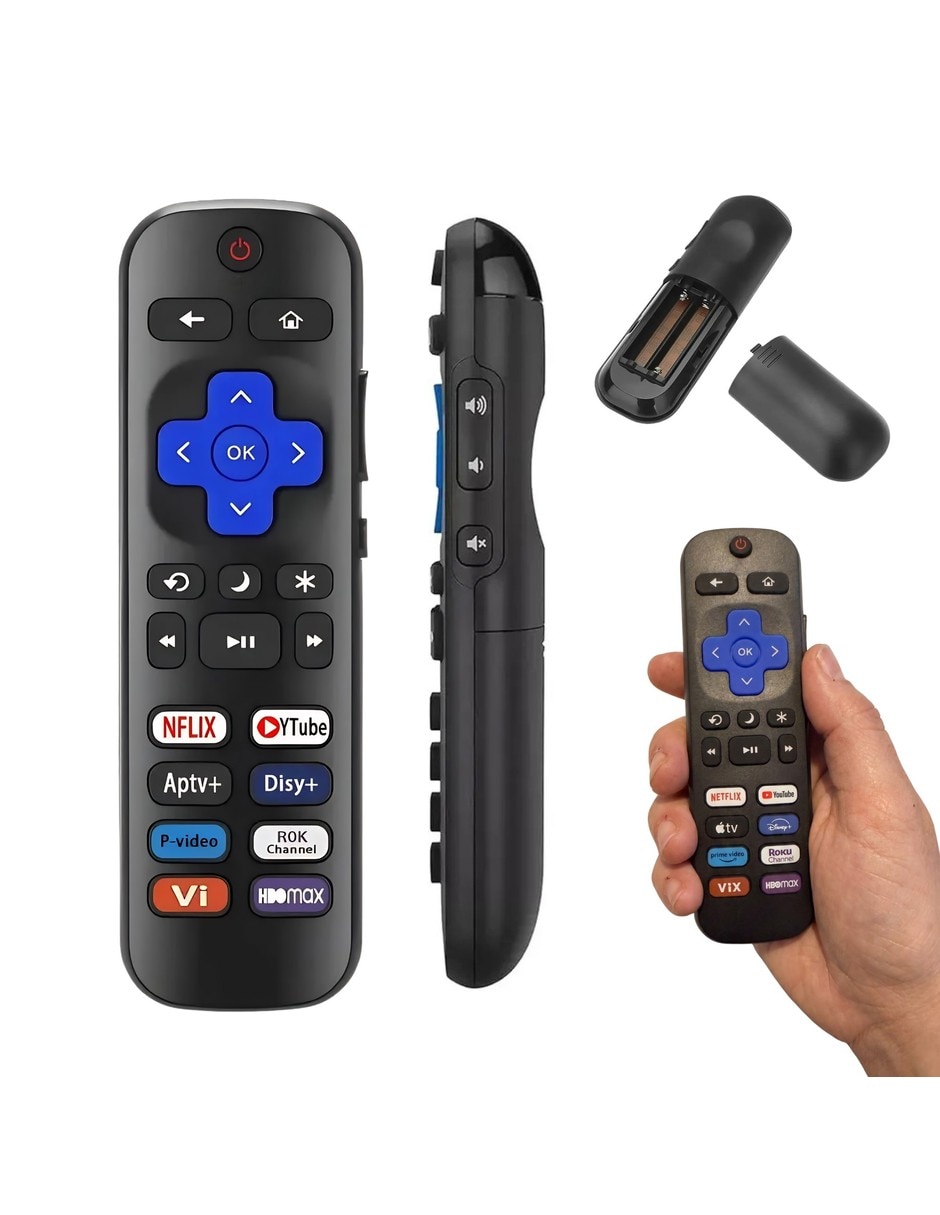 Control remoto para smart tv roku tcl roku tv 8 botones apps 2