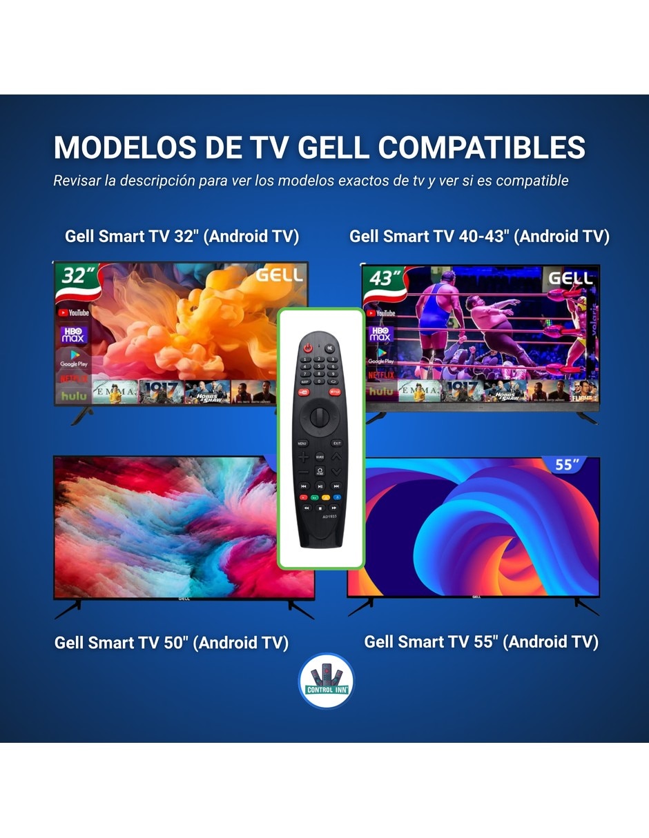 Control remoto para smart tv mouse gell smart tv ad1933 boton mouse 3
