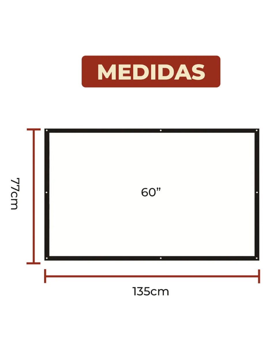 Pantalla proyector manual 5