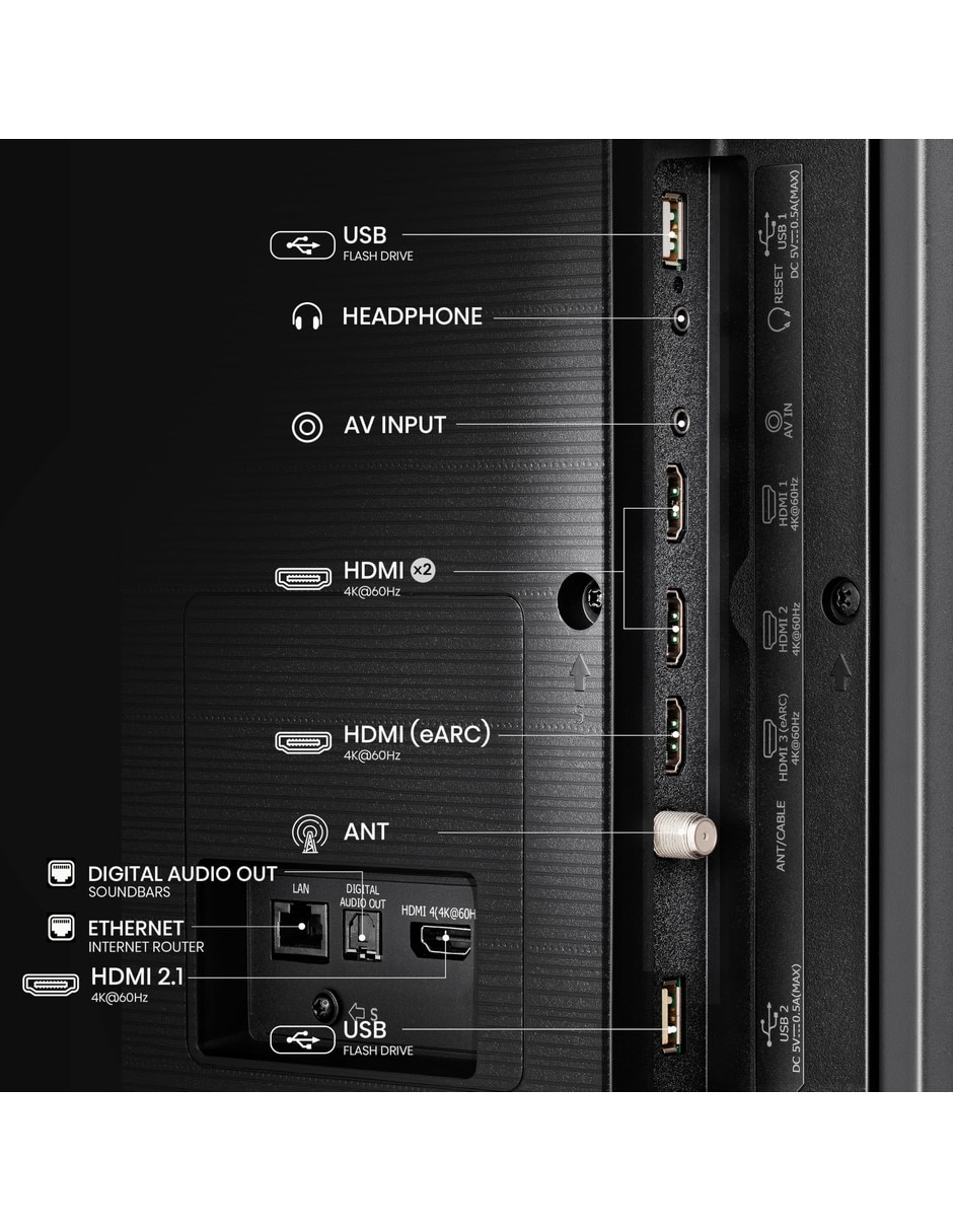 QLED de 4K/UHD con Vidaa con AI Escalado a 4K