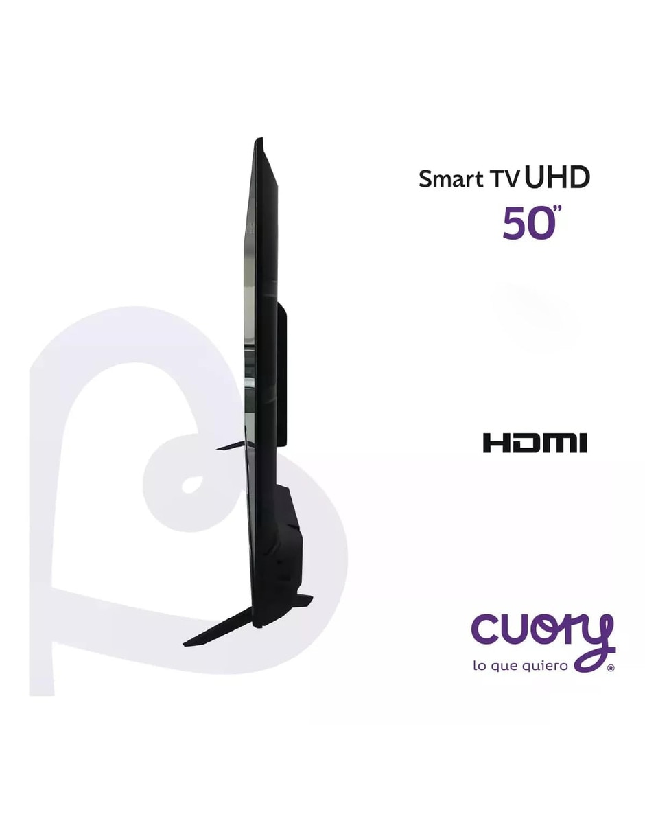 Pantalla Smart TV QLED de 50 pulgadas 4K/UHD con Google TV con AI UPSCALING