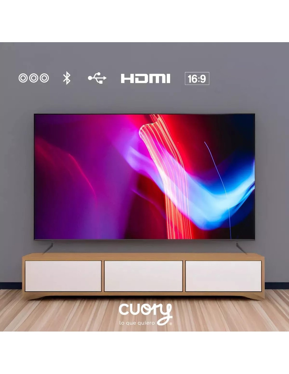 Pantalla Smart TV QLED de 50 pulgadas 4K/UHD con Google TV con AI UPSCALING