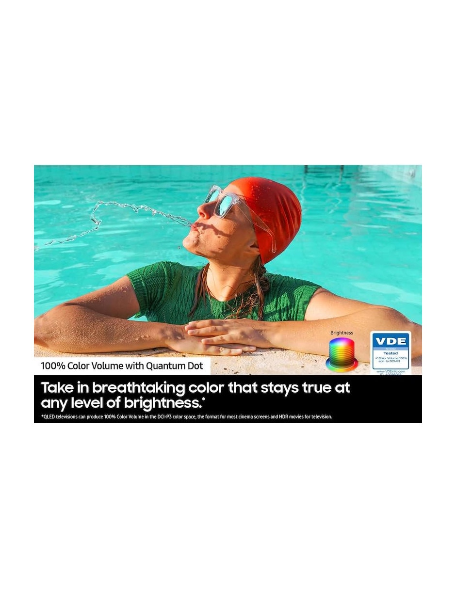Pantalla Smart TV QLED de 65 pulgadas 4K/UHD con Android TV con AI Energy
