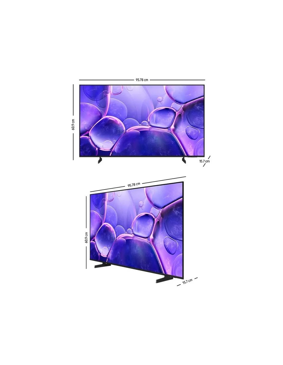 Pantalla Smart TV LED de 43 pulgadas 4K/UHD con Tizen con AI Energy 5