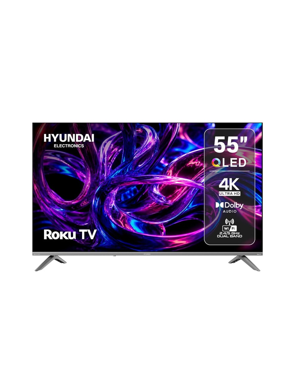 Pantalla Smart TV HyundaiI Electronics QLED de 55 pulgadas 4K/UHD con Android TV