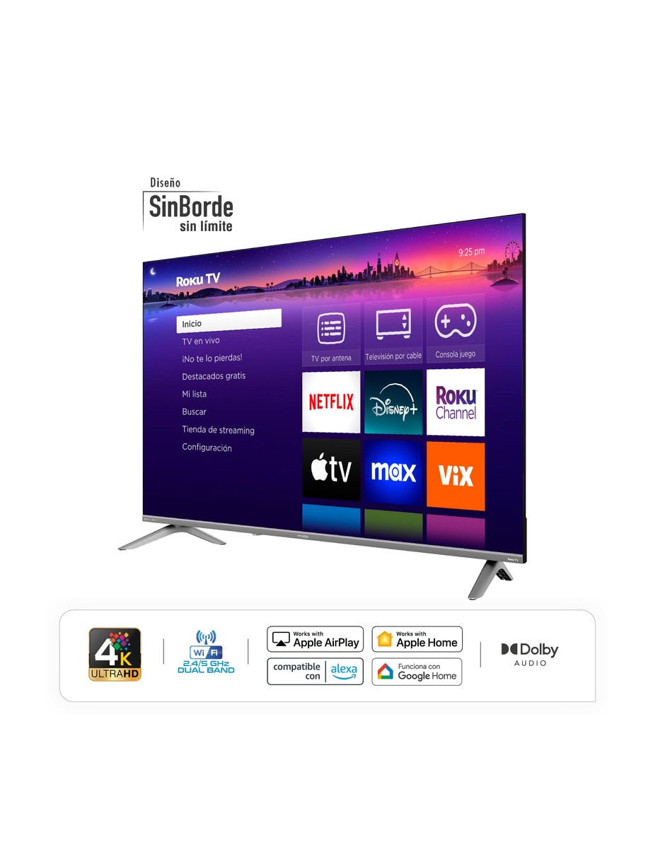 Pantalla Smart TV HyundaiI Electronics QLED de 55 pulgadas 4K/UHD con Android TV 5