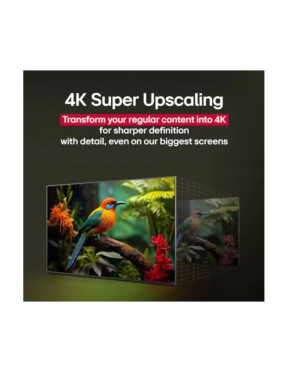 Pantalla Smart TV LED de 43 pulgadas 4K/UHD con WebOS con AI Energy