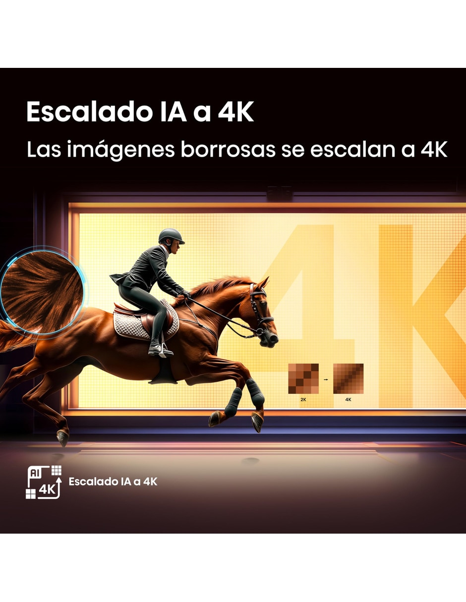 LED de 4K con No tiene con AI Escalado a 4K