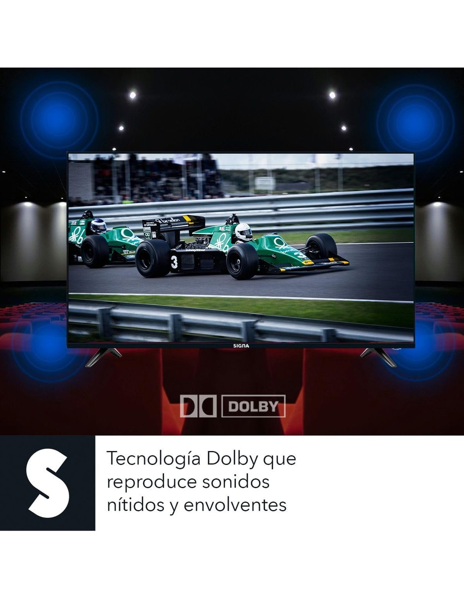 Pantalla Smart TV LED de 32 pulgadas Full HD con Android TV