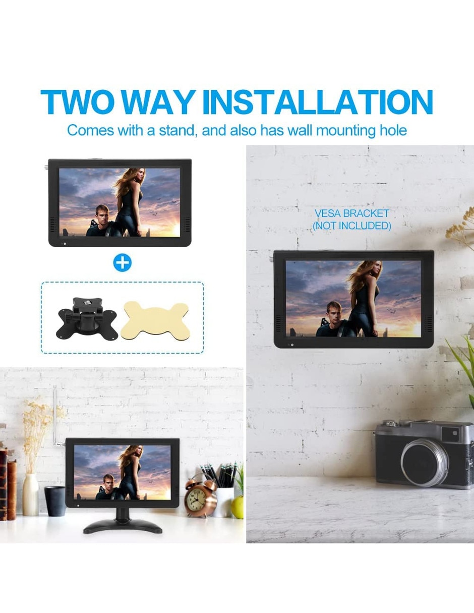 Pantalla Smart TV LCD de 10 pulgadas Full HD