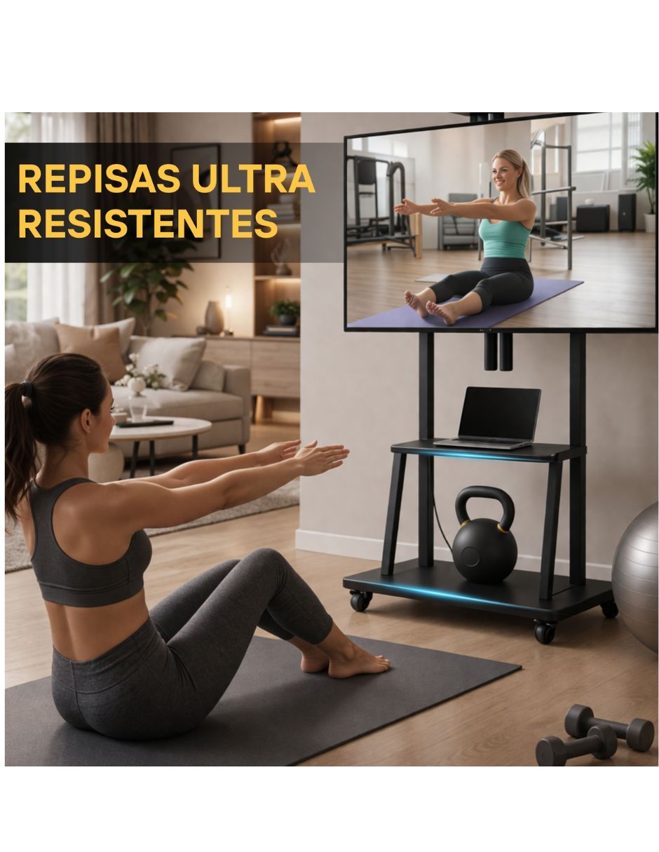 Soporte piso para pantalla Portátil 37 - 80 pulgadas 3
