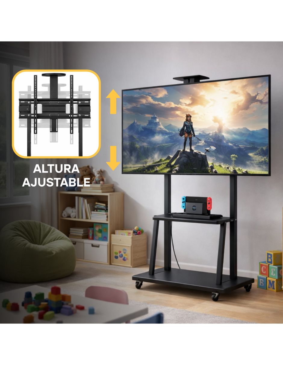 Soporte piso para pantalla Portátil 37 - 80 pulgadas 5