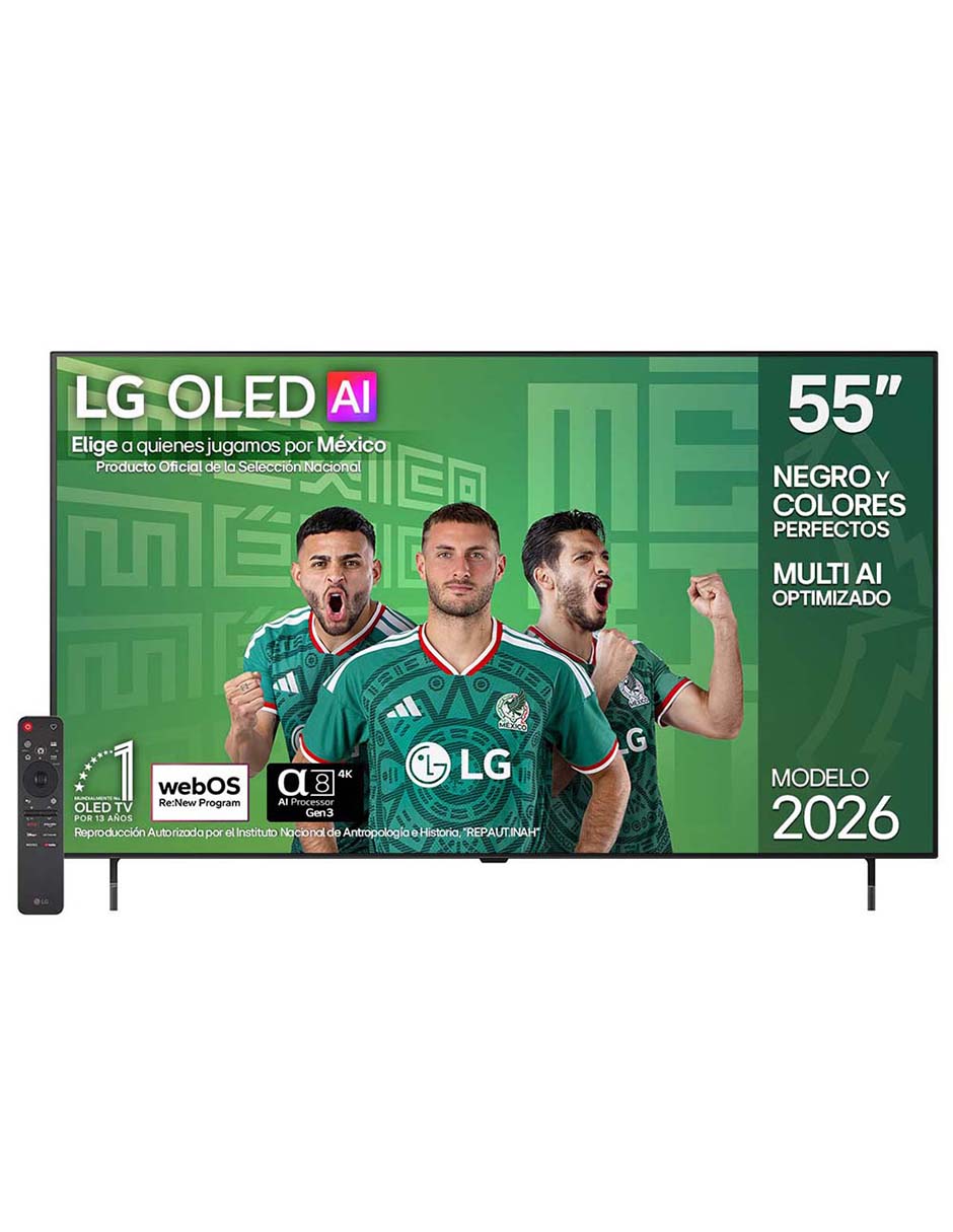 LG Pantalla Smart TV LG OLED 55 pulgadas 4K OLED55B6PSA con AI webOS