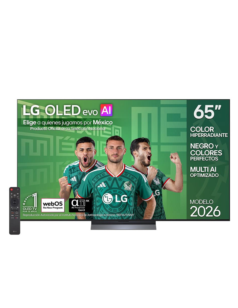 LG Pantalla Smart TV LG OLED 65 pulgadas 4K/UHD OLED65C6PSA con evo AI
