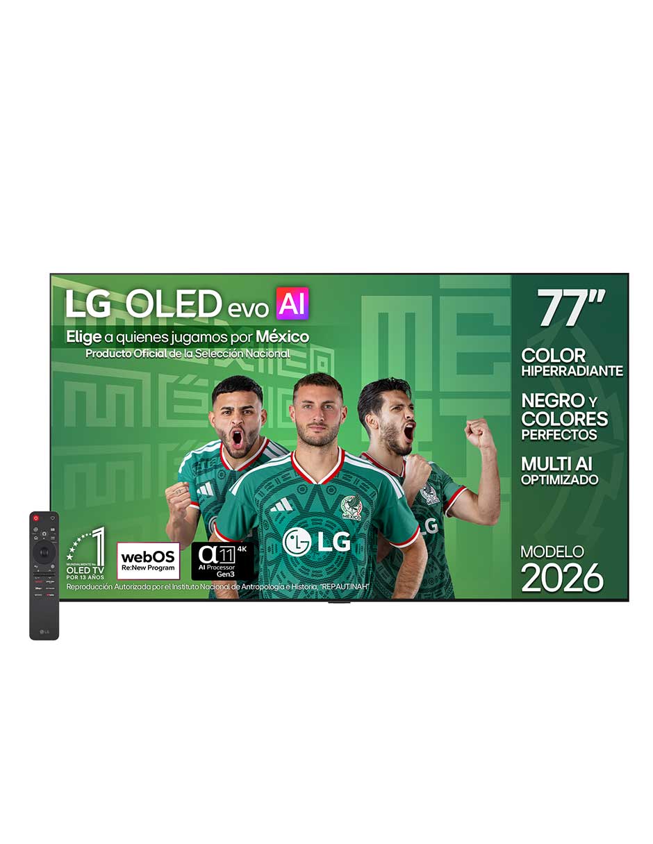 LG Pantalla Smart TV LG OLED 77 pulgadas 4K OLED77G6PSA con evo AI