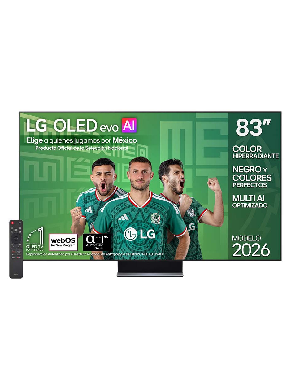LG Pantalla Smart TV LG OLED 83 pulgadas 4K OLED83C6PSA con evo AI